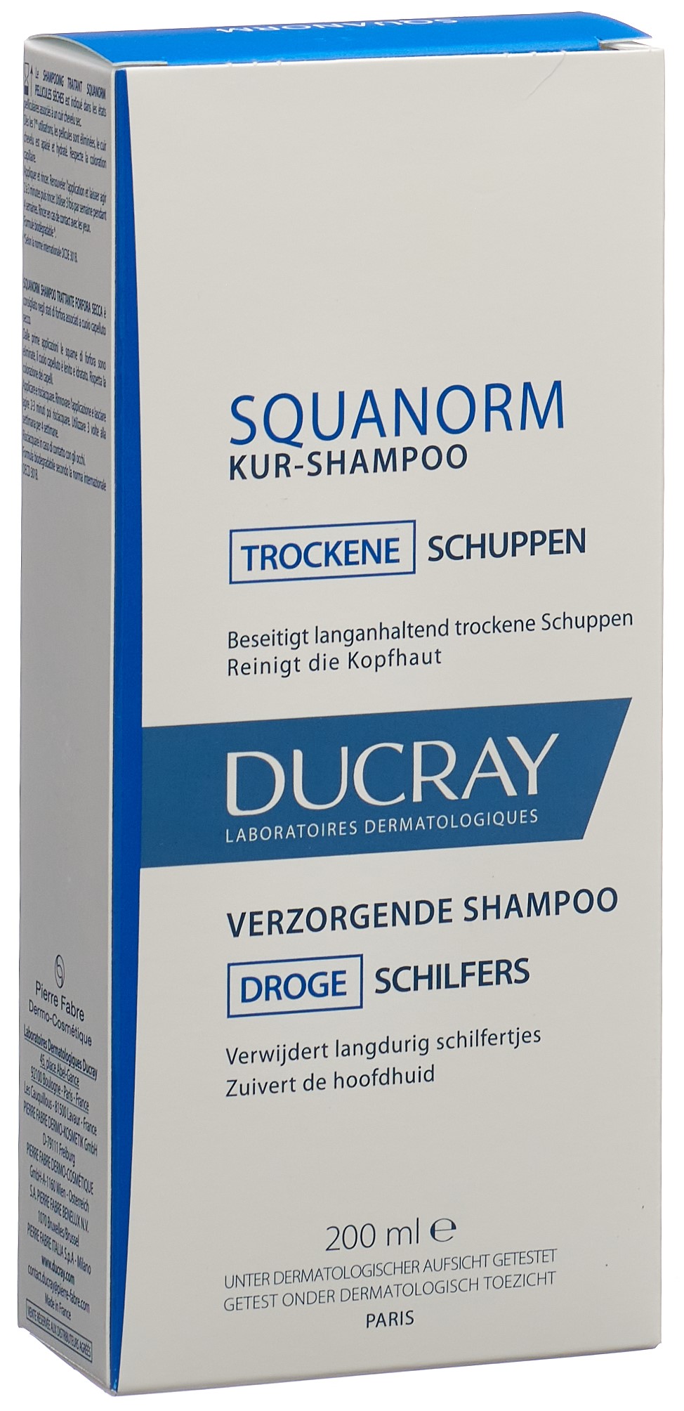 DUCRAY SQUANORM Shamp trock Schuppen Fl 200 ml