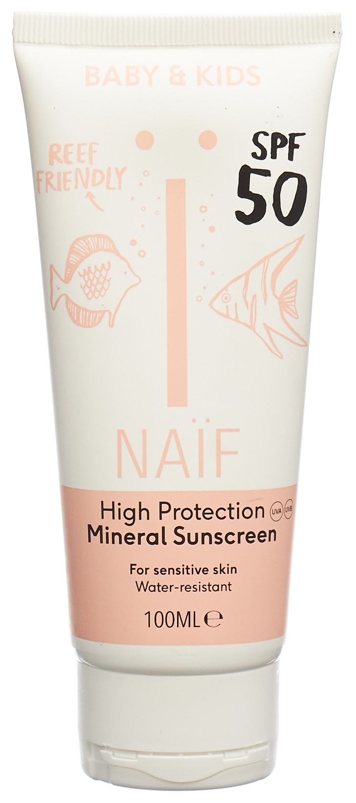 NAIF Baby & Kids Mineral Suncream SPF50 Tb 100 ml