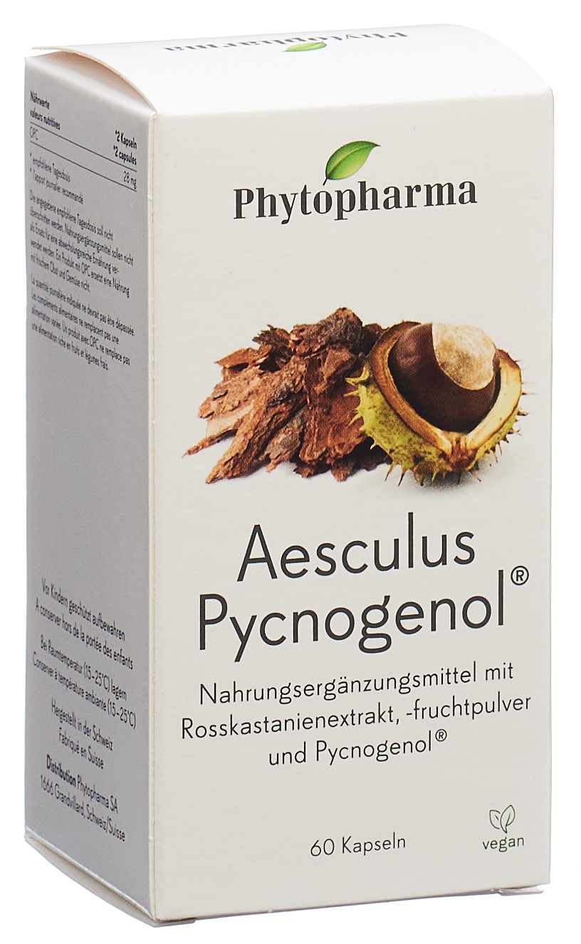 PHYTOPHARMA Aesculus Pycnogenol Kaps Ds 60 Stk