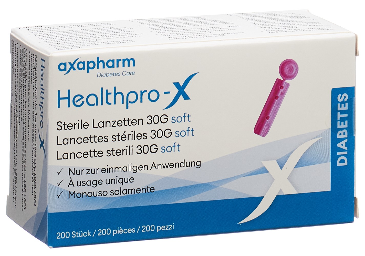 HEALTHPRO-X Lanzetten 30G steril soft 200 Stk