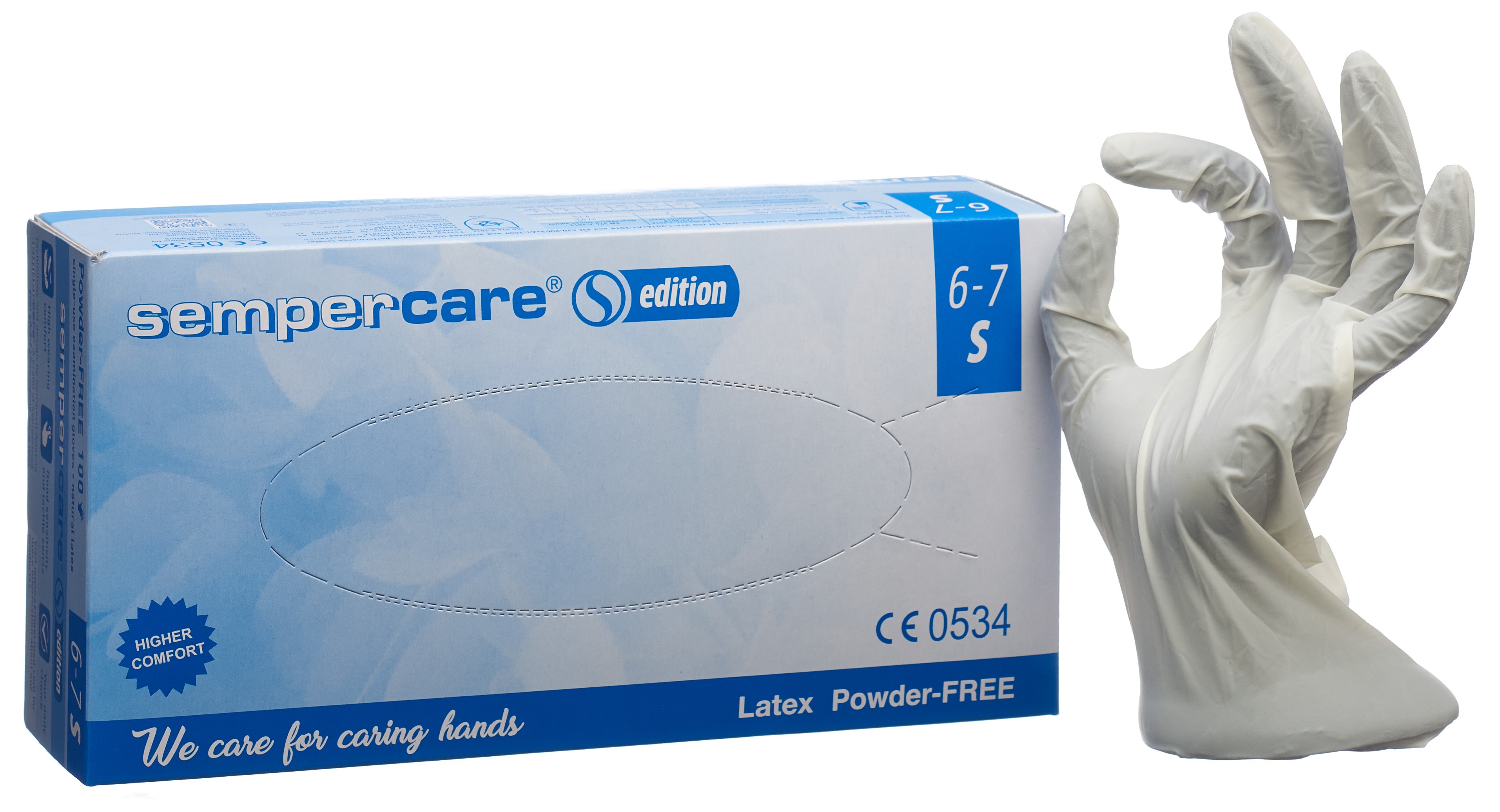 SEMPERCARE Edition Handschuhe Latex S ung 100 Stk