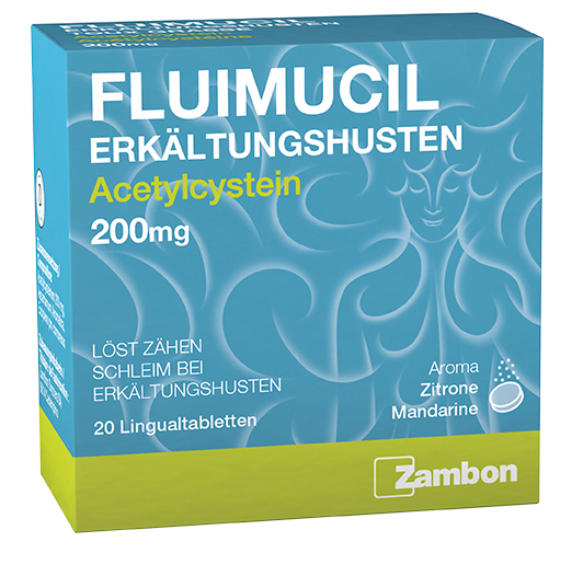 FLUIMUCIL Erkältungshus Lingual Tabl 200 mg 20 Stk