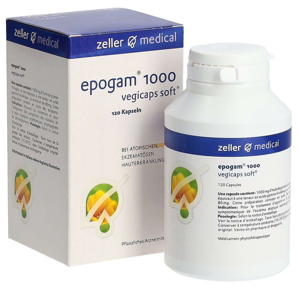 EPOGAM 1000 Vegicaps soft 1000 mg Ds 120 Stk