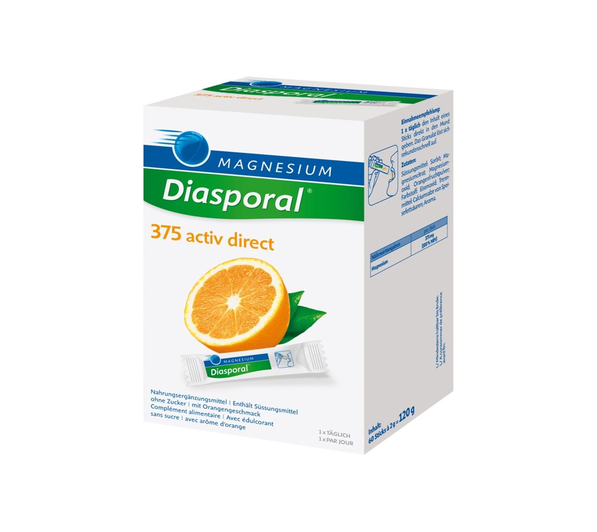 MAGNESIUM DIASPORAL Activ Direct orange 60 Stk