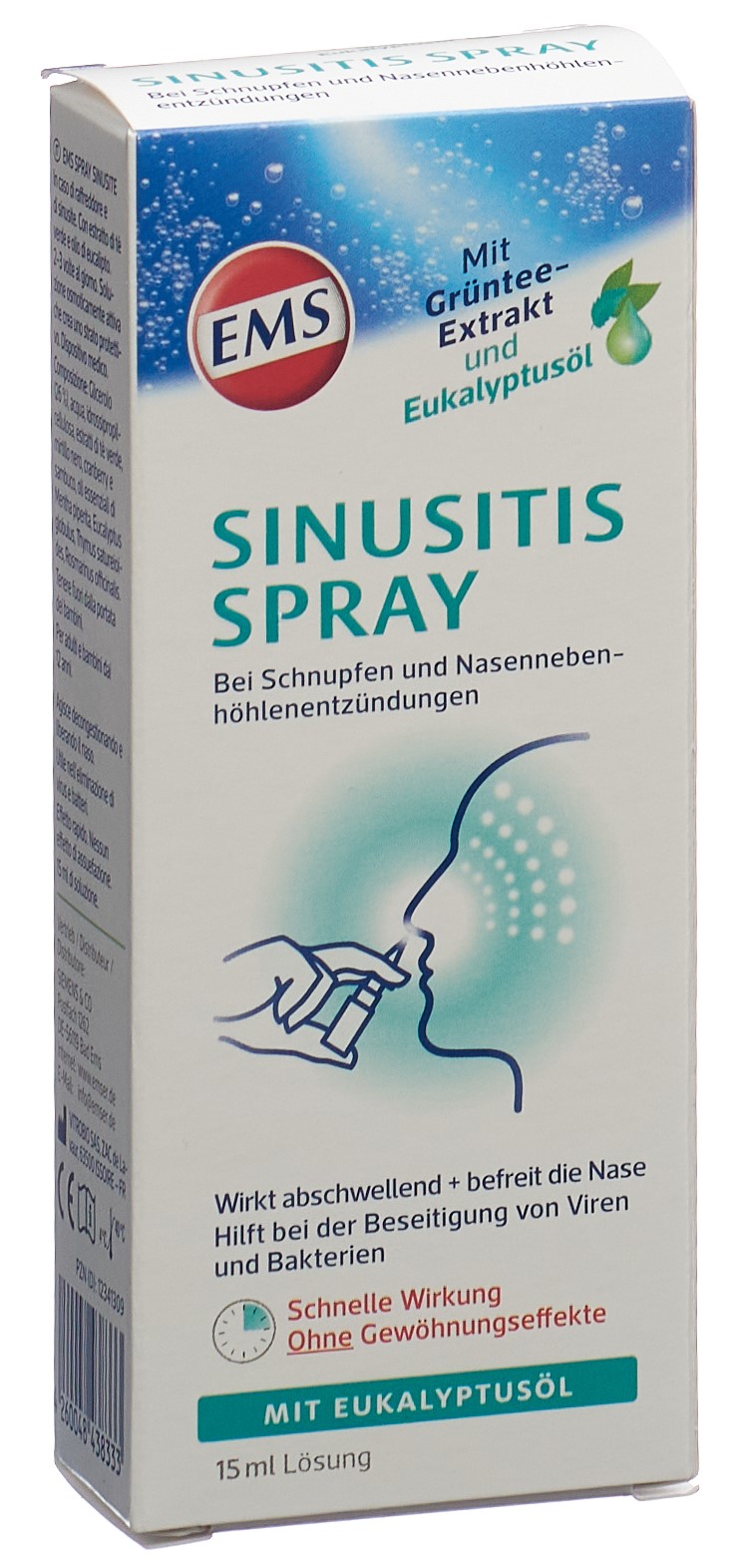 EMS Sinusitis Spray mit Eukalyptusöl 15 ml