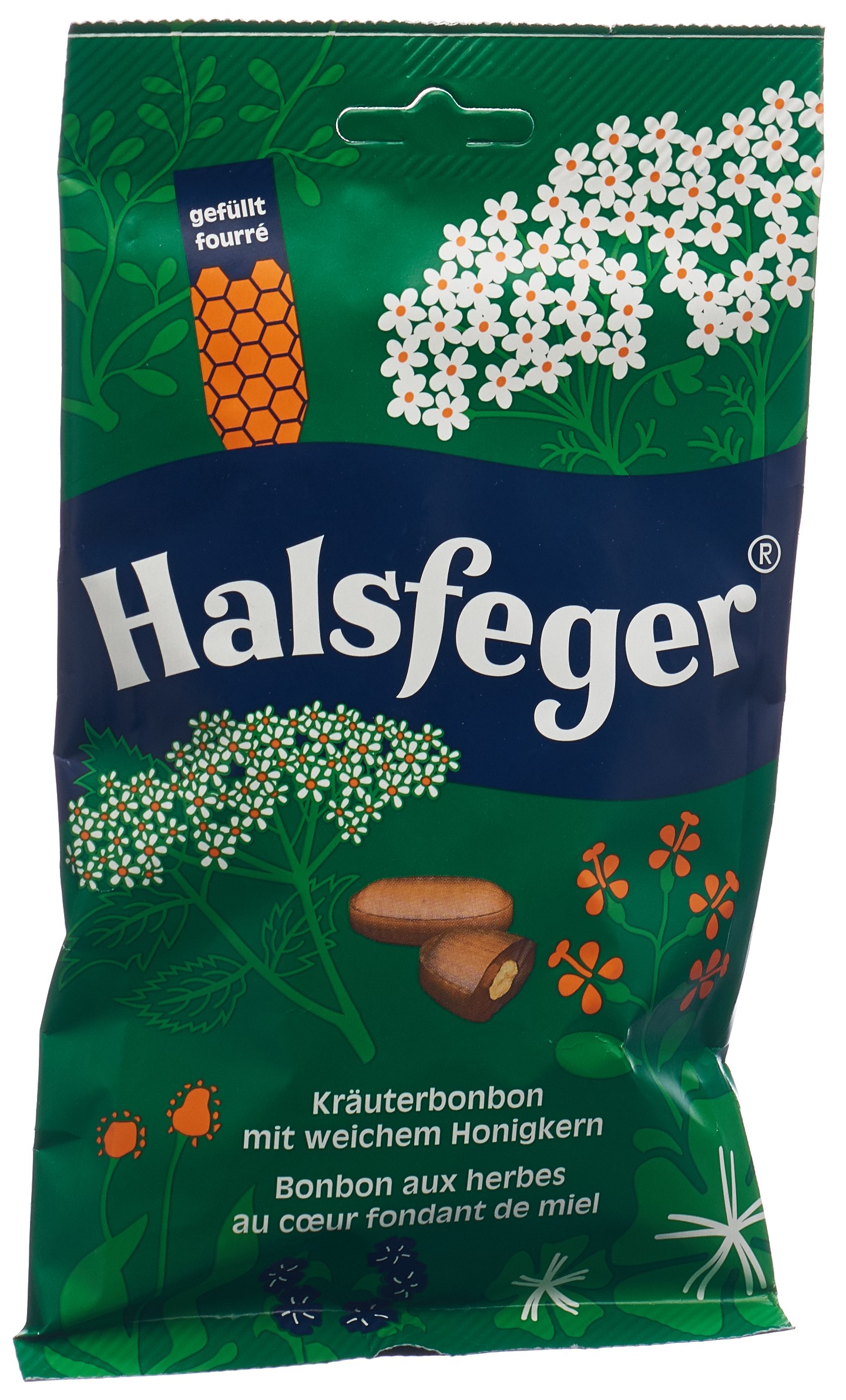 HALSFEGER Kräuterbonbon Btl 90 g