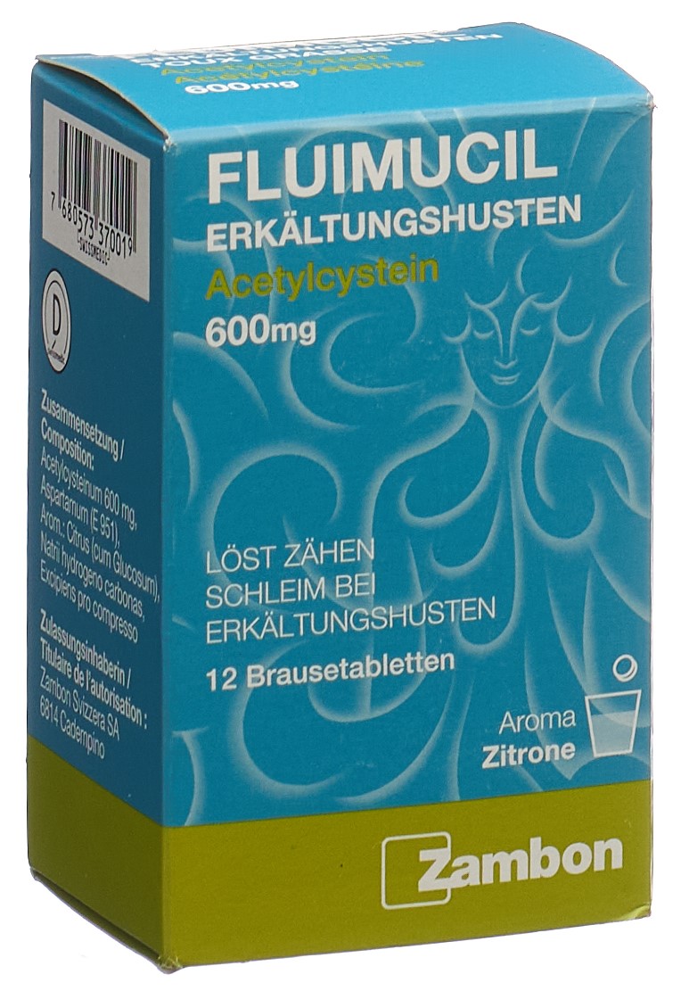 FLUIMUCIL Erkältungshust Brausetabl 600 mg 12 Stk