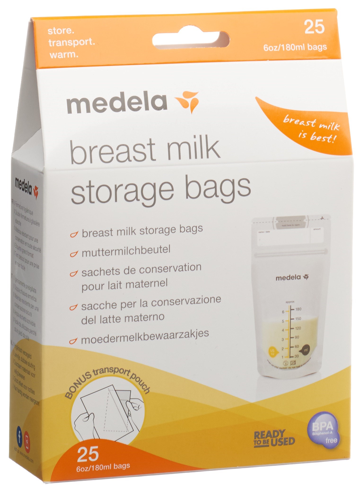 MEDELA Beutel für Muttermilch 25 Stk