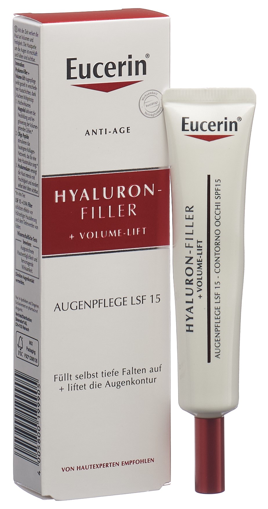 EUCERIN HYALURON-FILL+Vol-Lift Augen Tb 15 ml