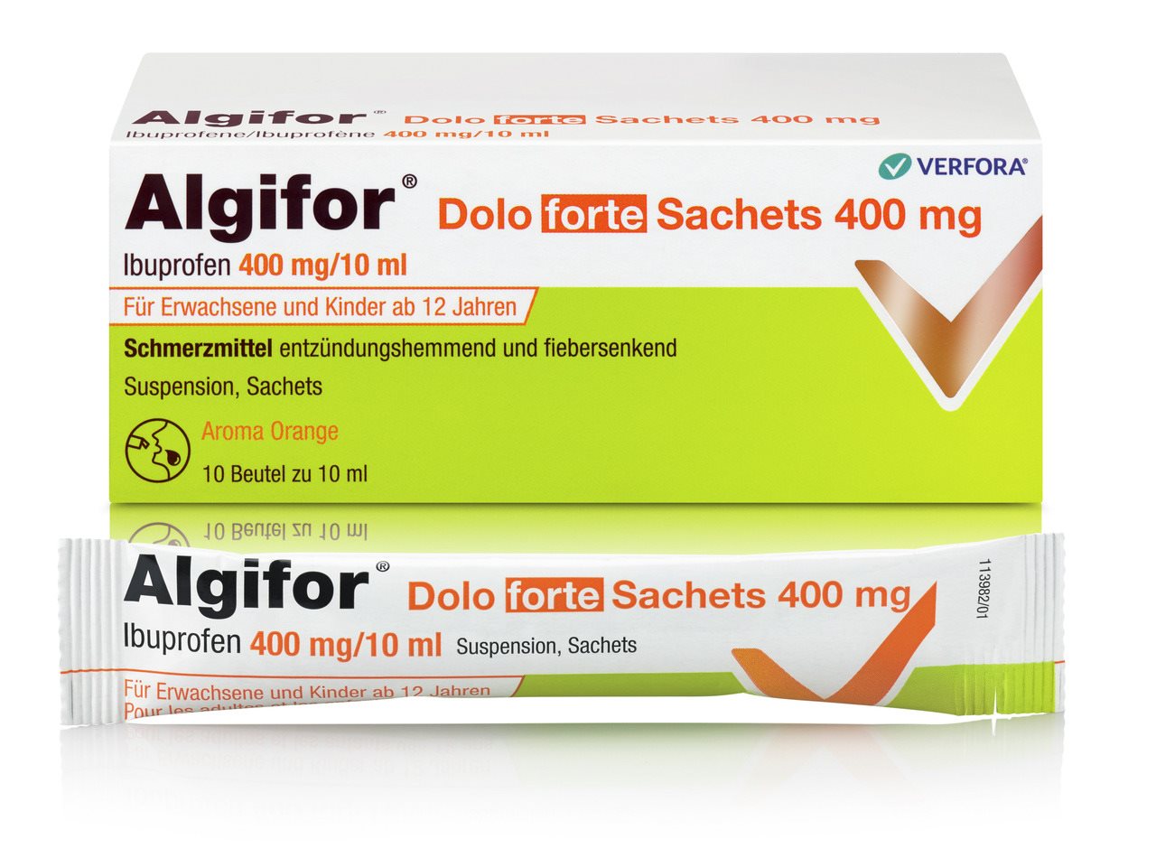 ALGIFOR Dolo forte Susp 400 mg/10ml 10 Btl 10 ml