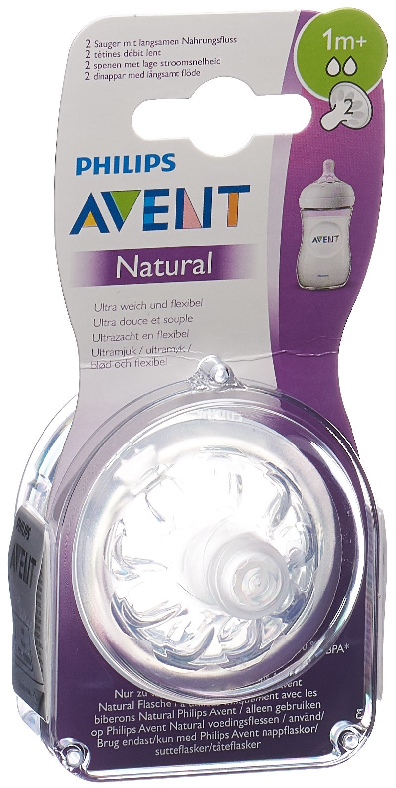 PHILIPS AVENT Natural Sauger 2 1M 2 Stk