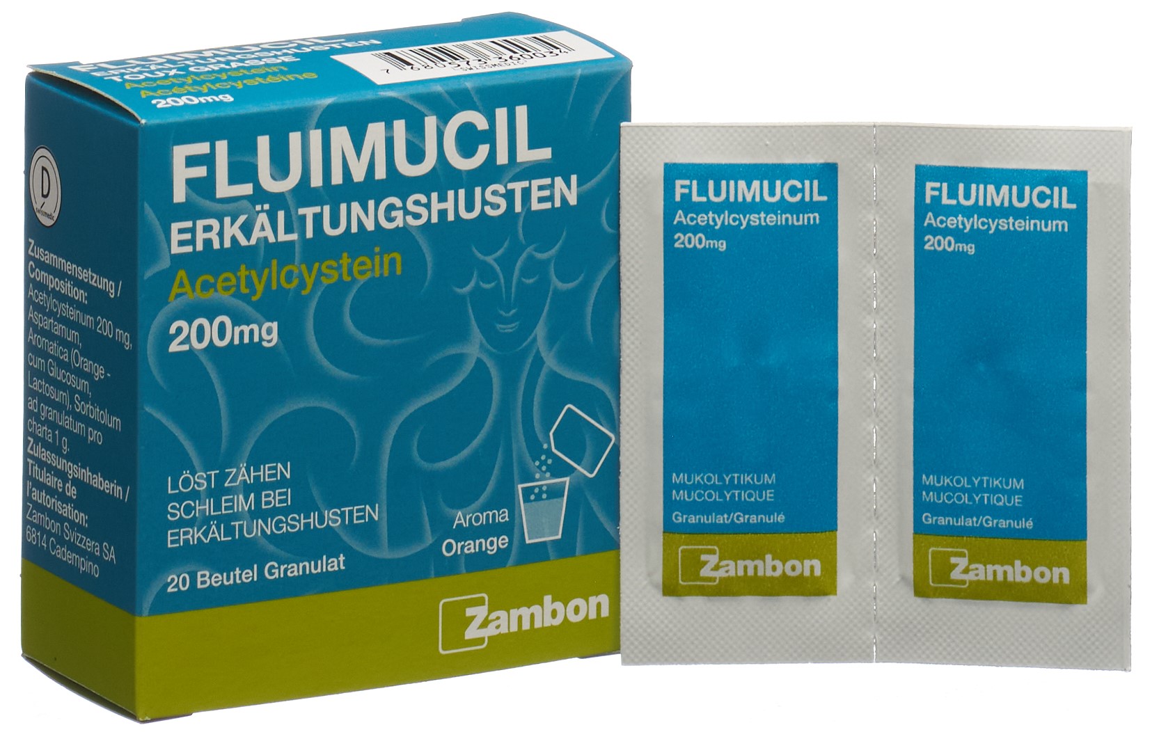 FLUIMUCIL Erkältungshusten Gran 200 mg 20 Stk