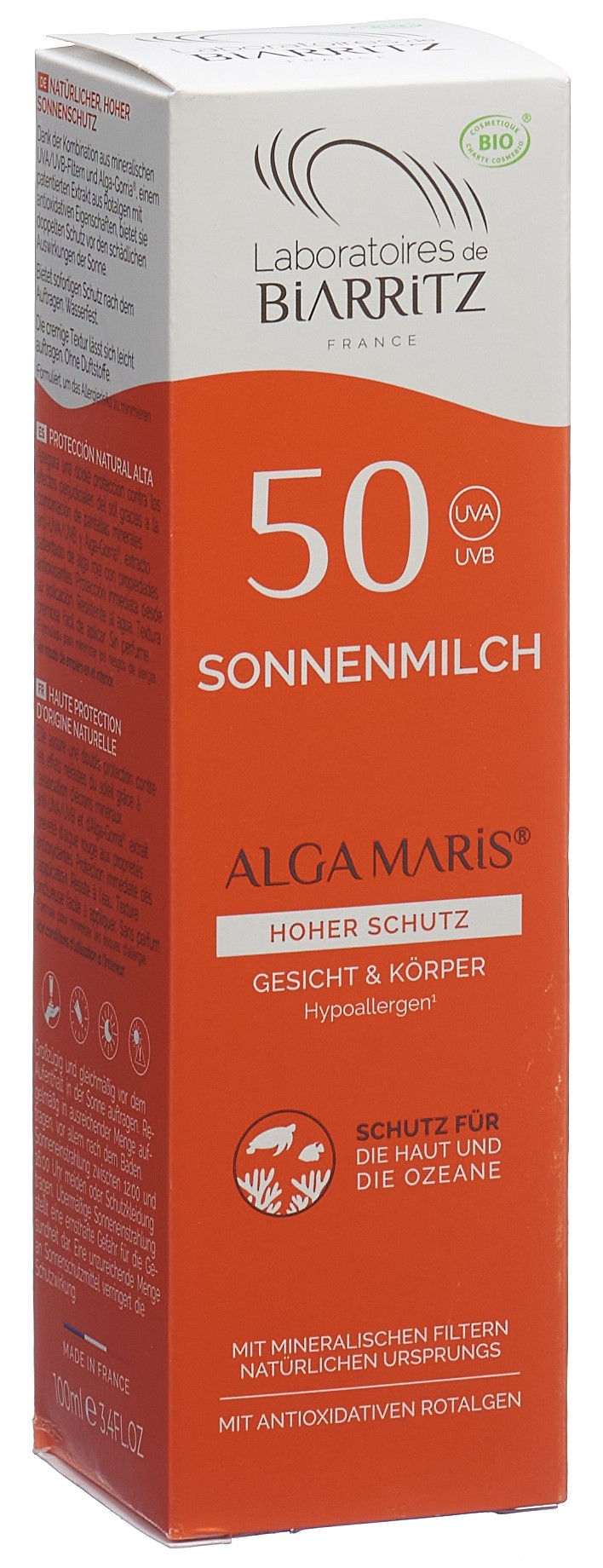 ALGA MARIS Sonnenmilch LSF50 o Parf Disp 100 ml