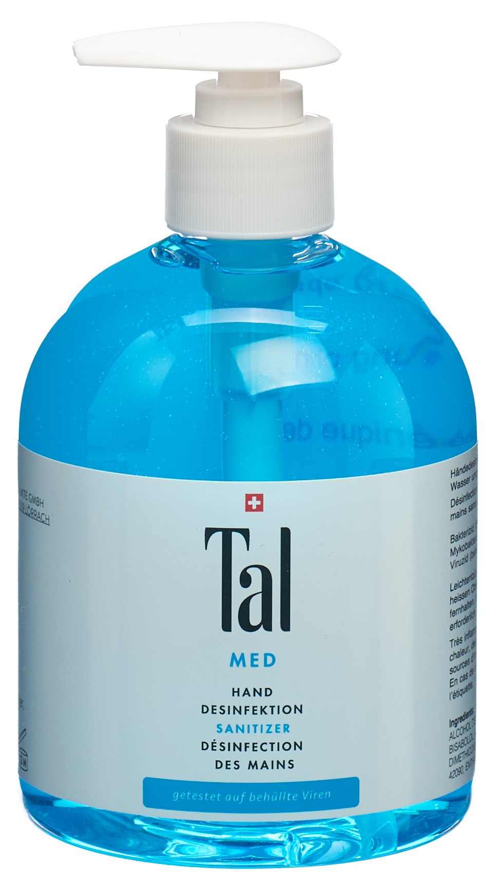 TAL Med Hand Desinfektion Sanitizer Disp 500 ml