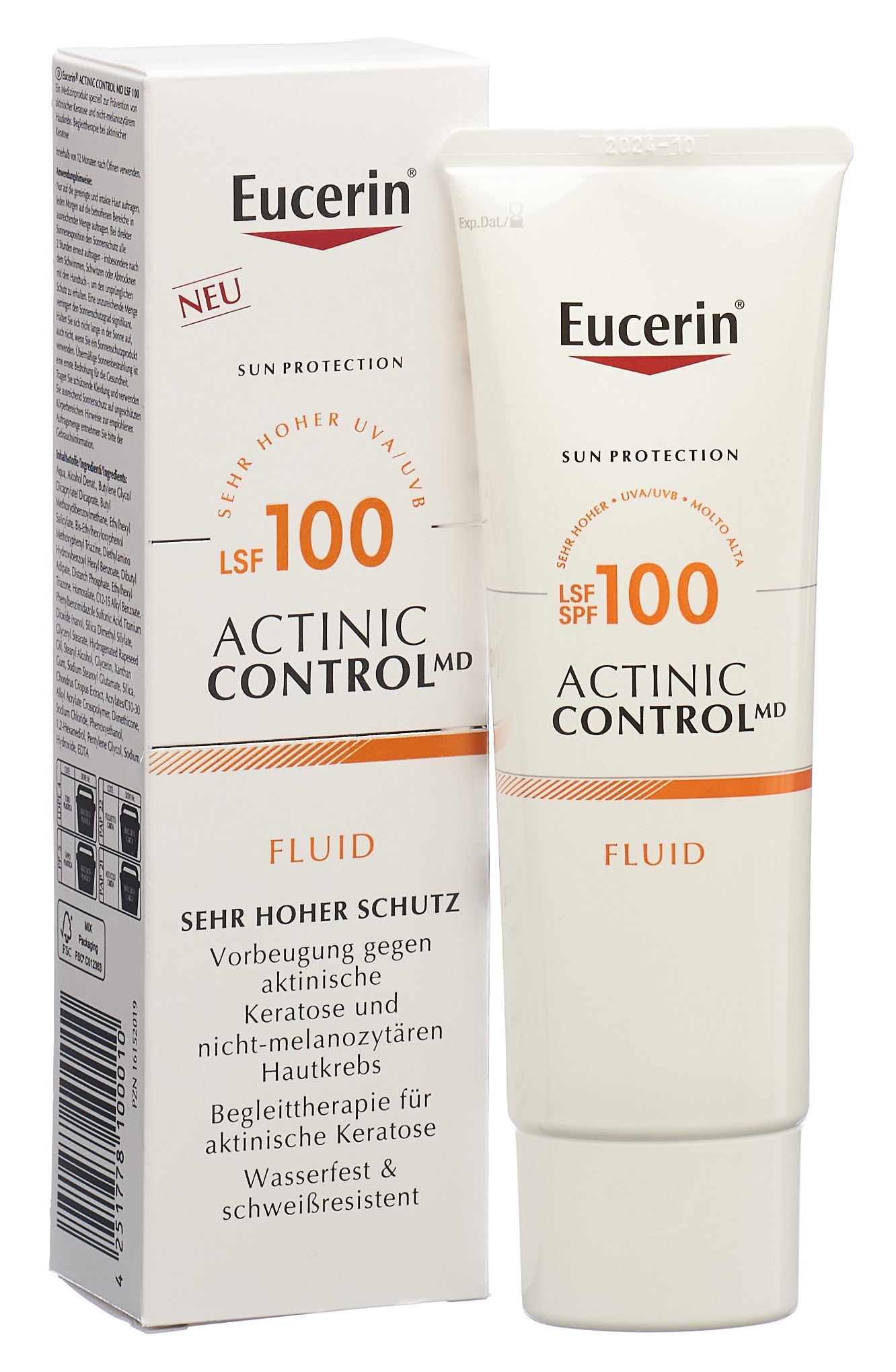 EUCERIN SUN Actinic Control Fluid LSF100 Tb 80 ml