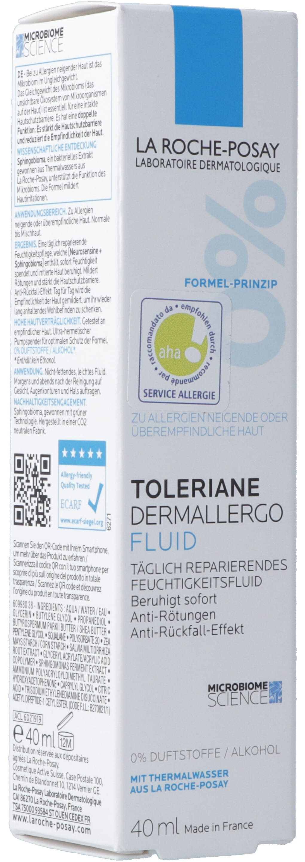 ROCHE POSAY Toleriane Dermallergo Fluid AHA 40 ml