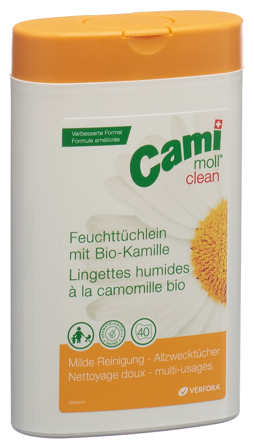 CAMI MOLL clean Feuchttücher NF Box 40 Stk