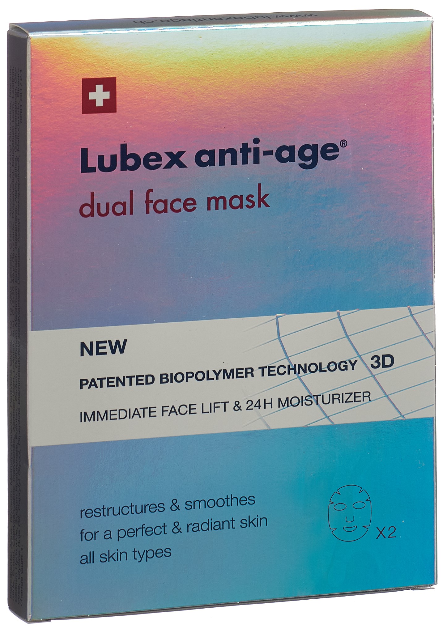 LUBEX ANTI-AGE dual face mask Btl 2 Stk