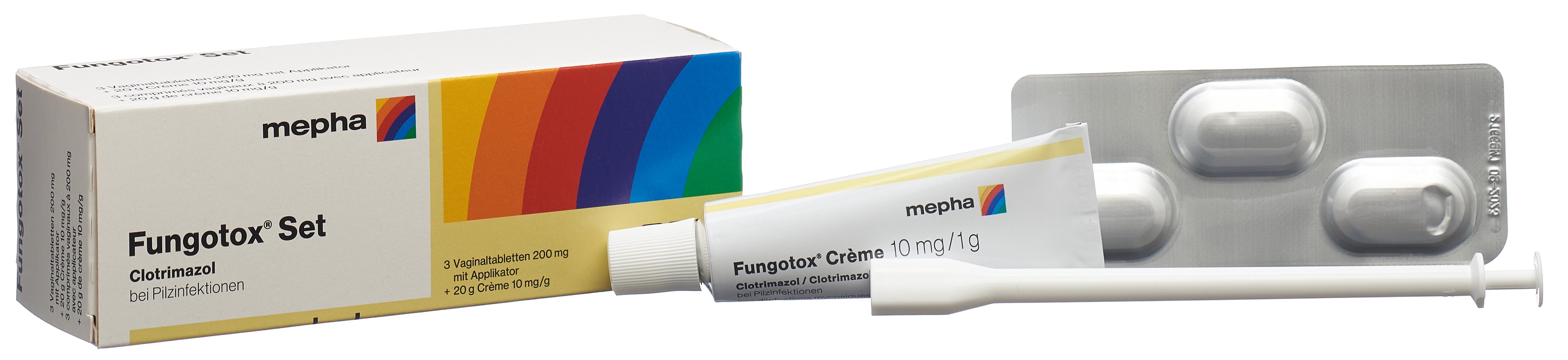 FUNGOTOX Set 3 Vaginaltabl+20 g Creme